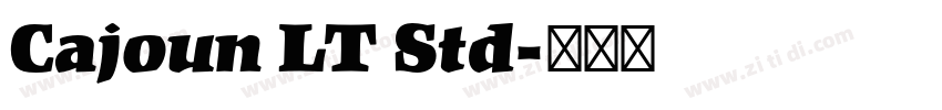 Cajoun LT Std字体转换